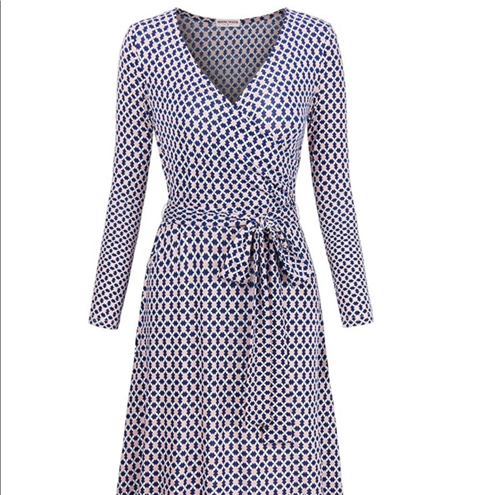 A-Line Faux Wrap Dress